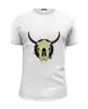 Заказать мужскую футболку в Москве. Футболка базовая Skull Bull от denis01001 - готовые дизайны и нанесение принтов.