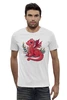 Заказать мужскую футболку в Москве. Футболка базовая Красный дракон от tigerda  - готовые дизайны и нанесение принтов.