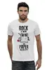 Заказать мужскую футболку в Москве. Футболка базовая Rock is Dead от geekbox - готовые дизайны и нанесение принтов.