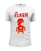 Заказать мужскую футболку в Москве. Футболка базовая Флэш  от geekbox - готовые дизайны и нанесение принтов.