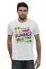 Заказать мужскую футболку в Москве. Футболка базовая IT'S SUMMER TIME от balden - готовые дизайны и нанесение принтов.