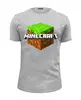 Заказать мужскую футболку в Москве. Футболка базовая MINECRAFT от balden - готовые дизайны и нанесение принтов.