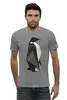 Заказать мужскую футболку в Москве. Футболка базовая Полигональный Пингвин от printik - готовые дизайны и нанесение принтов.