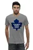 Заказать мужскую футболку в Москве. Футболка базовая Toronto Maple Leafs / NHL Canada от KinoArt - готовые дизайны и нанесение принтов.