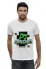 Заказать мужскую футболку в Москве. Футболка базовая Minecraft  от торгаш - готовые дизайны и нанесение принтов.