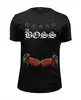 Заказать мужскую футболку в Москве. Футболка базовая The Boss от sarafanshop - готовые дизайны и нанесение принтов.