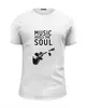 Заказать мужскую футболку в Москве. Футболка базовая Music heals the soul от Aleksey Sinyakov - готовые дизайны и нанесение принтов.