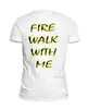 Заказать мужскую футболку в Москве. Футболка базовая Fire Walk With Me от lixta - готовые дизайны и нанесение принтов.
