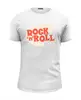 Заказать мужскую футболку в Москве. Футболка базовая Rock'n'Roll retro от Fix Print - готовые дизайны и нанесение принтов.