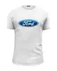 Заказать мужскую футболку в Москве. Футболка базовая Ford  от DESIGNER   - готовые дизайны и нанесение принтов.