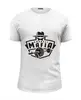 Заказать мужскую футболку в Москве. Футболка базовая Barbell Mafia от торгаш - готовые дизайны и нанесение принтов.