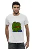 Заказать мужскую футболку в Москве. Футболка базовая Pepe the Frog от denis01001 - готовые дизайны и нанесение принтов.