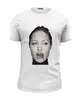 Заказать мужскую футболку в Москве. Футболка базовая Angelina Jolie от Антон Величко - готовые дизайны и нанесение принтов.
