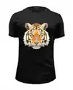 Заказать мужскую футболку в Москве. Футболка базовая Тигр - Tiger от trend - готовые дизайны и нанесение принтов.