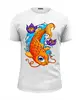 Заказать мужскую футболку в Москве. Футболка базовая Fish Art от Leichenwagen - готовые дизайны и нанесение принтов.