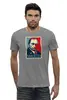 Заказать мужскую футболку в Москве. Футболка базовая «Путин - навсегда!», в стиле Obey от Andy Quarry - готовые дизайны и нанесение принтов.