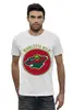 Заказать мужскую футболку в Москве. Футболка базовая minnesota wild от kspsshop - готовые дизайны и нанесение принтов.