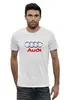 Заказать мужскую футболку в Москве. Футболка базовая Авто Audi от THE_NISE  - готовые дизайны и нанесение принтов.