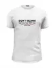 Заказать мужскую футболку в Москве. Футболка базовая DON'T BLINK от skaro - готовые дизайны и нанесение принтов.