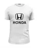Заказать мужскую футболку в Москве. Футболка базовая Honda от THE_NISE  - готовые дизайны и нанесение принтов.