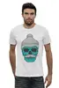 Заказать мужскую футболку в Москве. Футболка базовая Hipster skull от zen4@bk.ru - готовые дизайны и нанесение принтов.