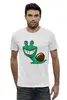 Заказать мужскую футболку в Москве. Футболка базовая Улитка от meduza - готовые дизайны и нанесение принтов.