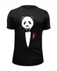 Заказать мужскую футболку в Москве. Футболка базовая Panda Godfather от skynatural - готовые дизайны и нанесение принтов.
