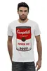 Заказать мужскую футболку в Москве. Футболка базовая Campbell's Soup (Энди Уорхол) от coolmag - готовые дизайны и нанесение принтов.