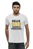 Заказать мужскую футболку в Москве. Футболка базовая Hello Beer от skynatural - готовые дизайны и нанесение принтов.