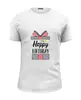 Заказать мужскую футболку в Москве. Футболка базовая Happy Birthday  от Polilog - готовые дизайны и нанесение принтов.