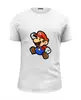 Заказать мужскую футболку в Москве. Футболка базовая Марио от YellowCloverShop - готовые дизайны и нанесение принтов.