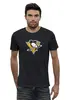 Заказать мужскую футболку в Москве. Футболка базовая Pittsburgh Penguins / NHL USA от KinoArt - готовые дизайны и нанесение принтов.
