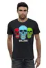 Заказать мужскую футболку в Москве. Футболка базовая Skull Art от Leichenwagen - готовые дизайны и нанесение принтов.