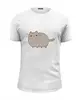 Заказать мужскую футболку в Москве. Футболка базовая котик от THE_NISE  - готовые дизайны и нанесение принтов.