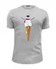 Заказать мужскую футболку в Москве. Футболка базовая Снеговик от printik - готовые дизайны и нанесение принтов.