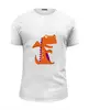 Заказать мужскую футболку в Москве. Футболка базовая Динозавр от Romanova - готовые дизайны и нанесение принтов.