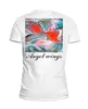 Заказать мужскую футболку в Москве. Футболка базовая Angel wings (Крылья Ангела) от Елена Благославова - готовые дизайны и нанесение принтов.