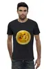 Заказать мужскую футболку в Москве. Футболка базовая Dogecoin от Константин Тотьмянин - готовые дизайны и нанесение принтов.
