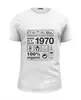 Заказать мужскую футболку в Москве. Футболка базовая 1970 год рождения от Djimas Leonki - готовые дизайны и нанесение принтов.
