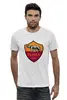Заказать мужскую футболку в Москве. Футболка базовая FC Roma от THE_NISE  - готовые дизайны и нанесение принтов.