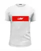 Заказать мужскую футболку в Москве. Футболка базовая Имя Lev от THE_NISE  - готовые дизайны и нанесение принтов.