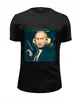 Заказать мужскую футболку в Москве. Футболка базовая Vladimir Putin  от karbafoss - готовые дизайны и нанесение принтов.