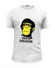 Заказать мужскую футболку в Москве. Футболка базовая Viva la Evolution от zen4@bk.ru - готовые дизайны и нанесение принтов.