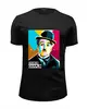 Заказать мужскую футболку в Москве. Футболка базовая Чарли Чаплин от originals - готовые дизайны и нанесение принтов.