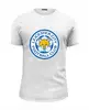 Заказать мужскую футболку в Москве. Футболка базовая Leicester City от THE_NISE  - готовые дизайны и нанесение принтов.