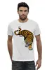 Заказать мужскую футболку в Москве. Футболка базовая Свирепый тигр от Ирина - готовые дизайны и нанесение принтов.