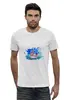 Заказать мужскую футболку в Москве. Футболка базовая Люблю море от elenavishenka@yandex.ru - готовые дизайны и нанесение принтов.