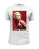 Заказать мужскую футболку в Москве. Футболка базовая Marilyn Monroe red от KinoArt - готовые дизайны и нанесение принтов.