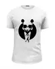 Заказать мужскую футболку в Москве. Футболка базовая Панда в костюме от YellowCloverShop - готовые дизайны и нанесение принтов.