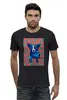 Заказать мужскую футболку в Москве. Футболка базовая Синий Пес от Pinky-Winky - готовые дизайны и нанесение принтов.